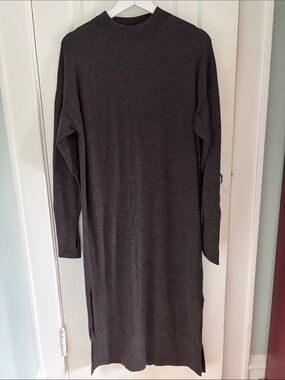 COS • Dark Brown Wool Sweater Dress (Size S)